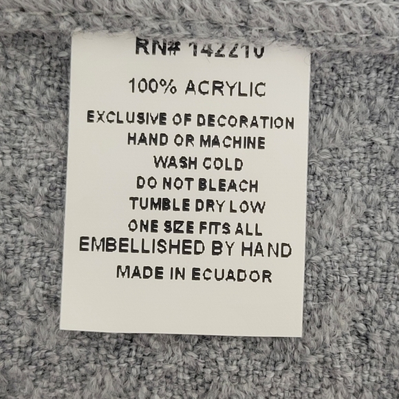 Mer-Sea NWT Fog Gray Travel Wrap With Matching Bag. - Picture 9 of 16